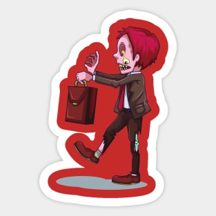 Office employees Zombie Sticker